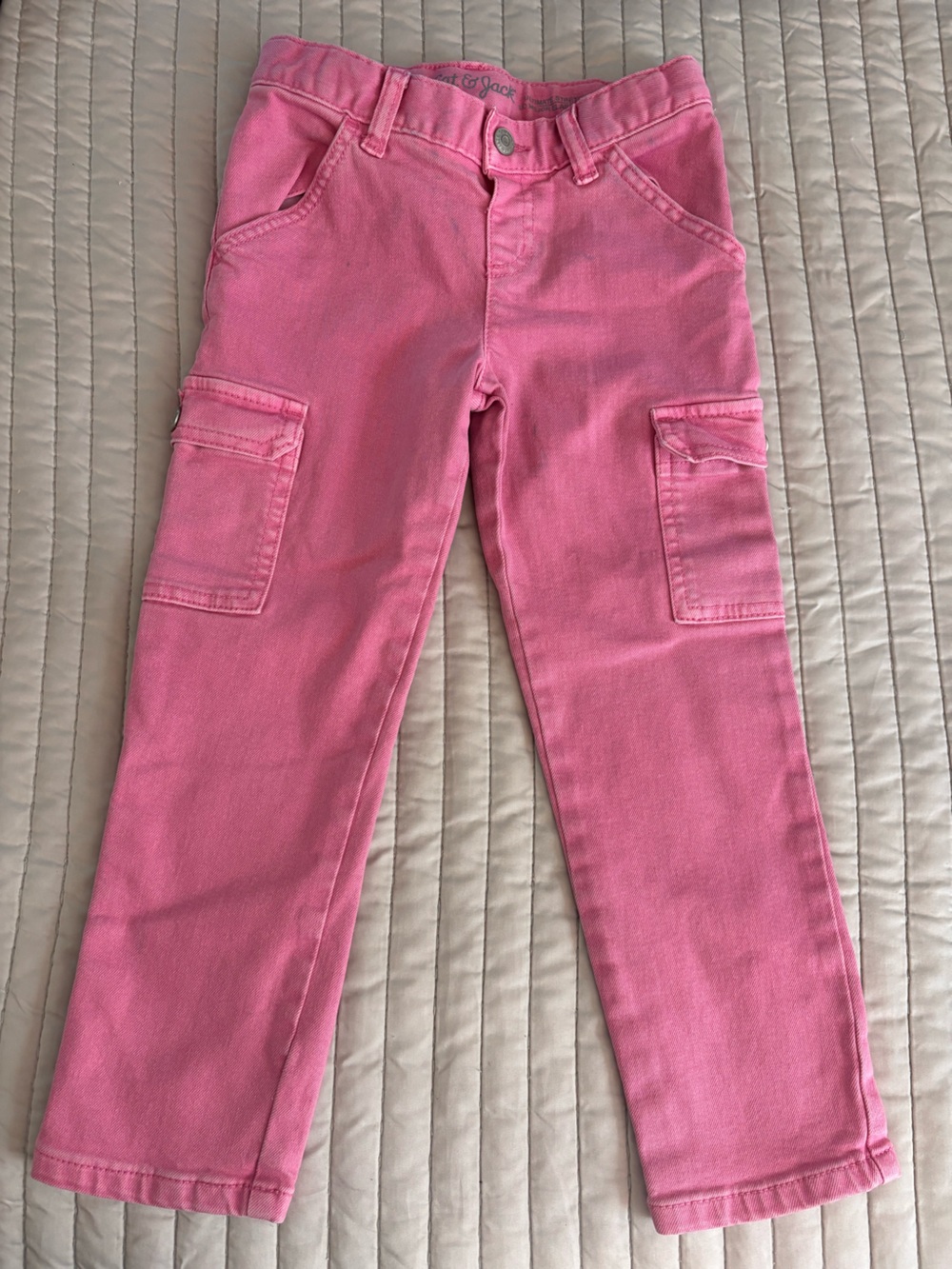 Cat & Jack Pink Straight-Leg Cargo Pants